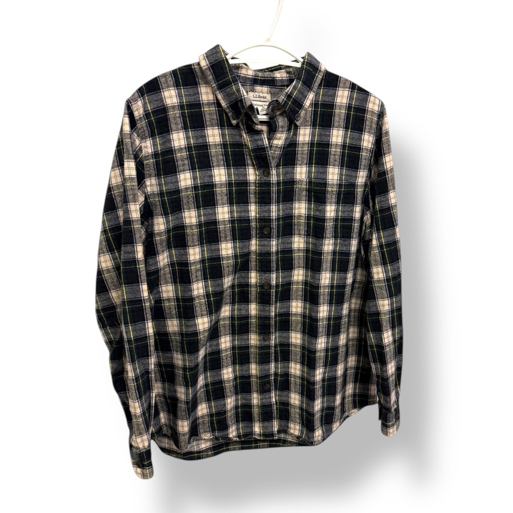 L.L.Bean Relaxed Fit Flannel Button Up Shirt